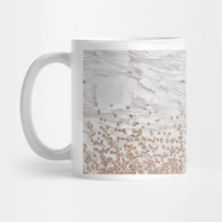 Rose gold pop ombre - dove grey marble Mug